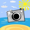 Cartoon photo camera