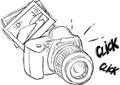 Cartoon photo camera