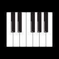Cartoon piano keys
