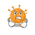 A cartoon picture of anaplasma showing an angry face