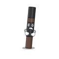 A cartoon picture of eyebrow pencil showing an angry face