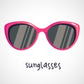 Cartoon pink sunglasses
