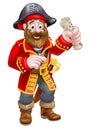 Cartoon Pirate Captain Royalty Free Stock Photo
