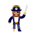 Cartoon pirate illustration Royalty Free Stock Photo