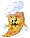 Cartoon pizza chef