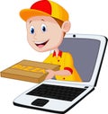 Cartoon Pizza delivery online