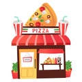 Cartoon Pizza Shop