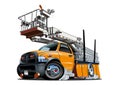 Cartoon Platform Lift Truck