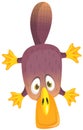 Cartoon platypus illustration isolated Royalty Free Stock Photo