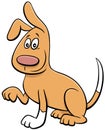 Cartoon playful dog comic animal character Royalty Free Stock Photo