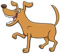 Cartoon playful dog funny animal character Royalty Free Stock Photo