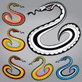 Cartoon poisonous snake design