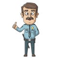 Cartoon Police Officer Royalty Free Stock Photo