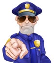 Cartoon Policeman Royalty Free Stock Photo