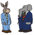 Cartoon political characters