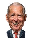 Editorial cartoon Portrait of Joe Biden.