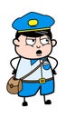 Cartoon Postal worker Listening