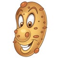 Cartoon Potato character Royalty Free Stock Photo