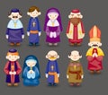 Cartoon priest icon Royalty Free Stock Photo