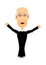 Cartoon priest Royalty Free Stock Photo