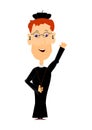 Cartoon priest Royalty Free Stock Photo