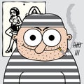 Cartoon prisoner