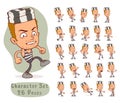 Cartoon prisoner boy big set for animation