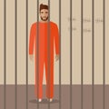 Cartoon prisoner Royalty Free Stock Photo