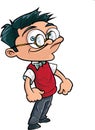 Cartoon proud nerd