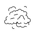 Cartoon puff of smoke or explosion cloud Royalty Free Stock Photo