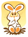 Cartoon rabbit