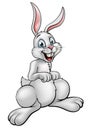 Cartoon Rabbit or Easter Bunny Royalty Free Stock Photo