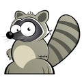 Cartoon raccoon Royalty Free Stock Photo