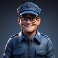 Cartoon Realism: Create A Playful Pixar Style 3d Avatar Policeman