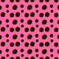 Cartoon realistic leopard vector texture.