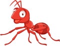 Cartoon red ant Royalty Free Stock Photo
