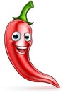 Cartoon Red Chilli Pepper Mascot Royalty Free Stock Photo