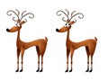 Cartoon Reindeer Clip Art Royalty Free Stock Photo