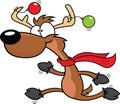 Cartoon Reindeer Running