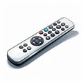 Cartoon Remote Control With Simple Line Art On White Background Royalty Free Stock Photo