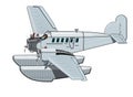 Cartoon Retro Airplane