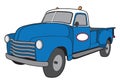 Cartoon Retro Service Truck