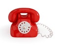 Cartoon retro telephone. Royalty Free Stock Photo