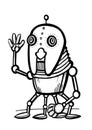 Cartoon Robot Royalty Free Stock Photo