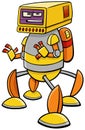 Cartoon robot or droid comic fantasy character