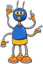 Cartoon robot or droid comic fantasy character
