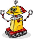 Cartoon robot or droid illustration