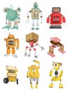 Cartoon robot icon