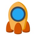 Cartoon rocket space ship