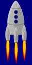 Cartoon rocket space ship Royalty Free Stock Photo